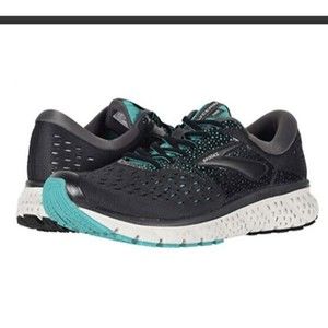 Brooks Glycerin 16 Running Shoes Sneakers Sz 8.5 Eu 40 D W Wide Navy Teal Women